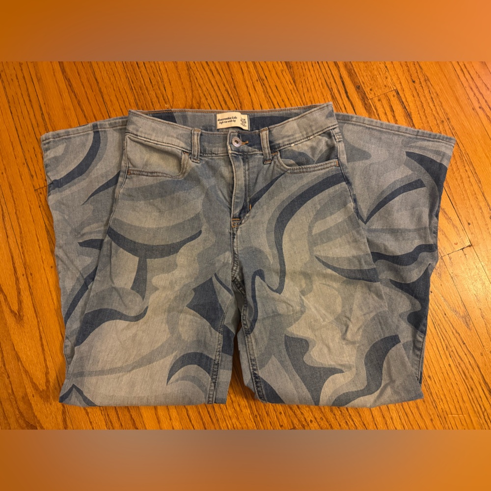 Abercrombie Kids Blue Patterned Jeans